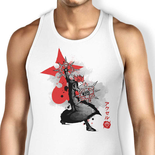 Dancing Flames Sumi-e - Tank Top