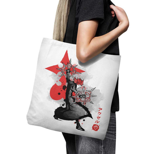 Dancing Flames Sumi-e - Tote Bag