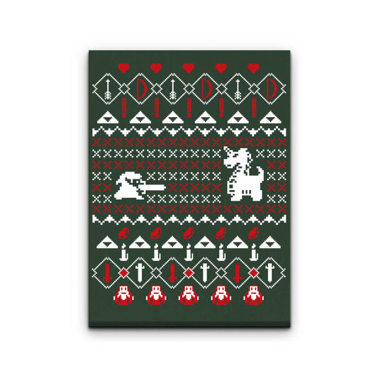 Dangerous to Go Alone at Christmas - Canvas Print