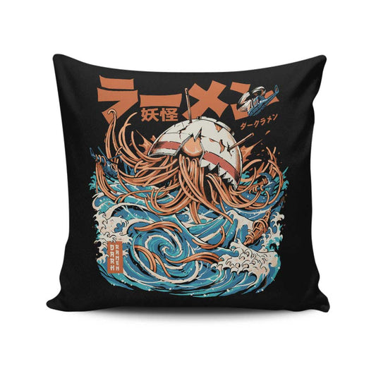 Dark Great Ramen (Alt) - Throw Pillow