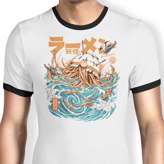 Dark Great Ramen - Ringer T-Shirt