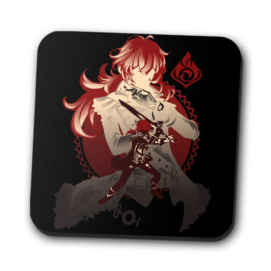 Dark Side of Dawn Diluc - Coasters