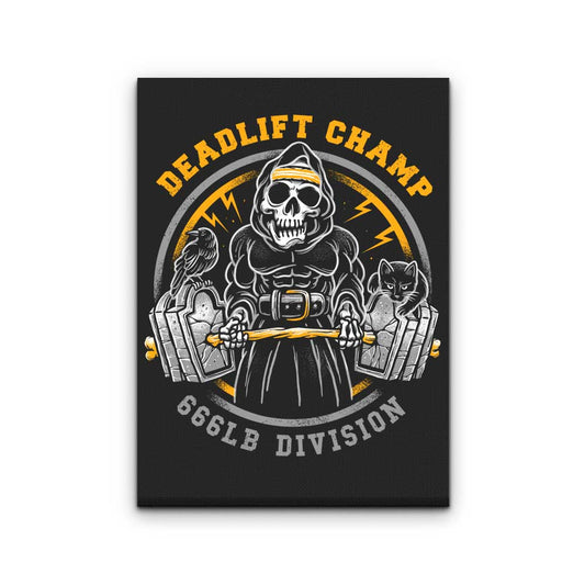 Deadlift Champ - Canvas Print