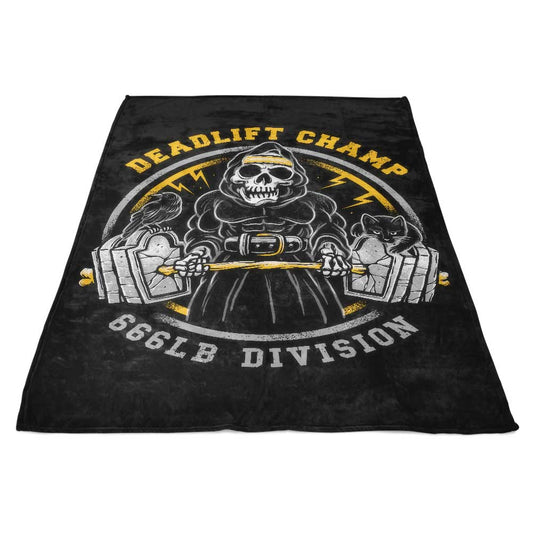 Deadlift Champ - Fleece Blanket