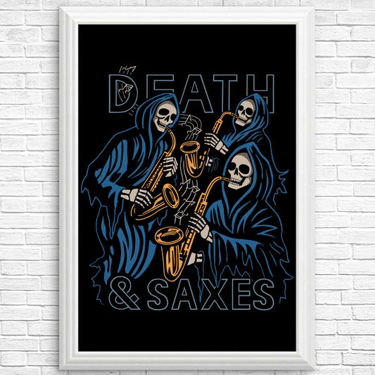 Death and Saxes - Posters & Prints