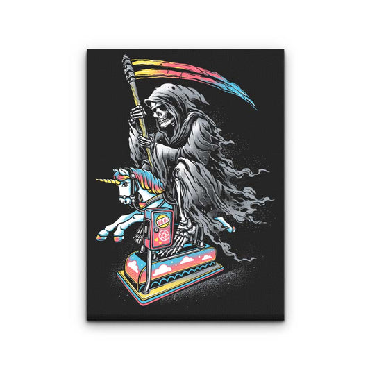 Death Enjoying Life - Canvas Print