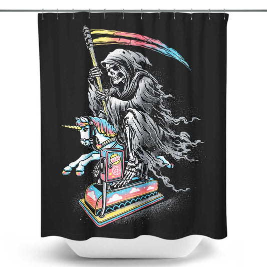 Death Enjoying Life - Shower Curtain