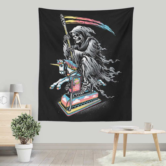 Death Enjoying Life - Wall Tapestry