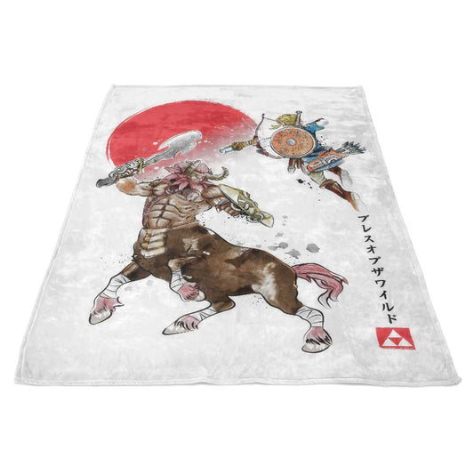 Death Mountain Watercolor - Fleece Blanket