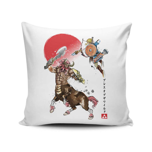 Death Mountain Watercolor - Throw Pillow