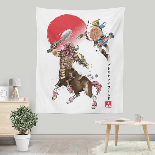 Death Mountain Watercolor - Wall Tapestry