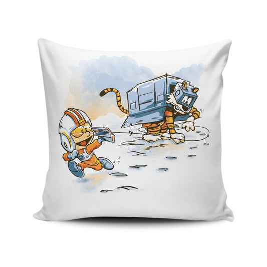 Deranged Killer Snow Walkers - Throw Pillow