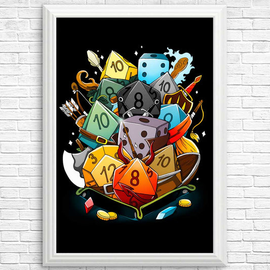 Dice Holder - Posters & Prints