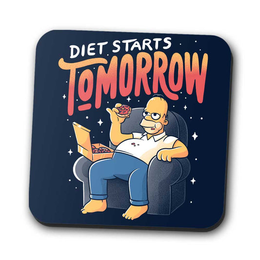 Diet Starts Tomorrow - Coasters