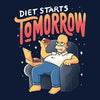 Diet Starts Tomorrow - Canvas Print