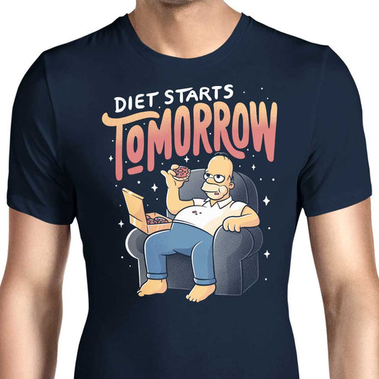 Diet Starts Tomorrow - Men's Apparel