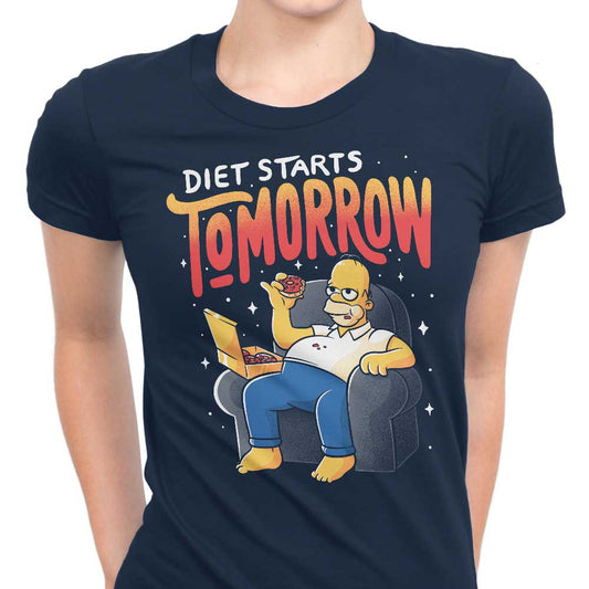 Diet Starts Tomorrow - Women's Apparel