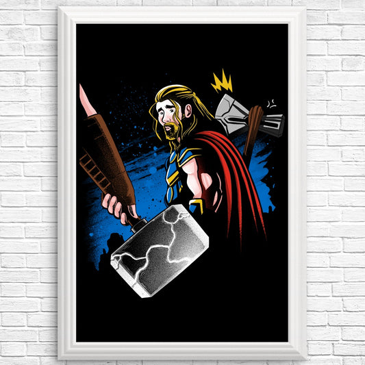 Distracted God - Posters & Prints