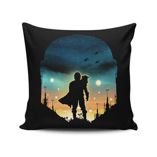 Djarin Sunset - Throw Pillow