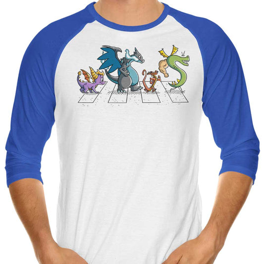 Dragons on Abbey Road - 3/4 Sleeve Raglan T-Shirt