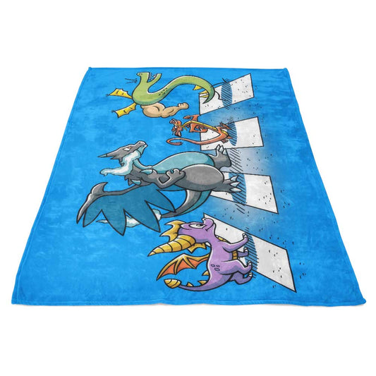 Dragons on Abbey Road - Fleece Blanket