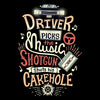 Driver Picks the Music - Wall Tapestry