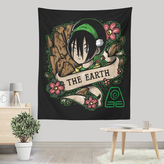 Earth Tattoo - Wall Tapestry