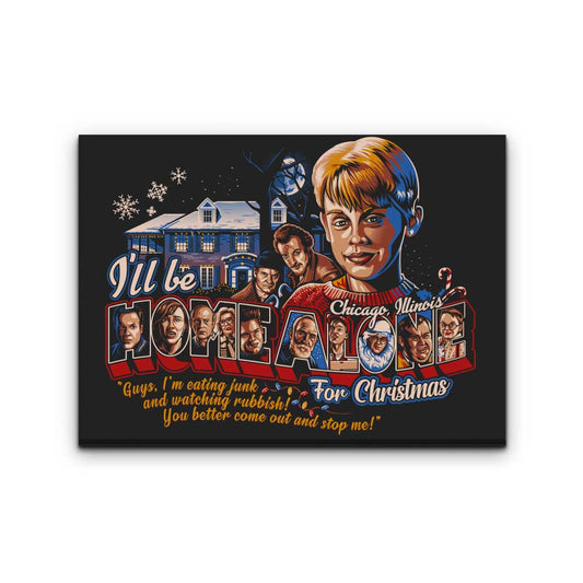 Eating Junk and Watching Rubbish - Canvas Print