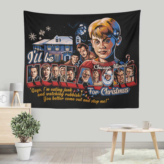 Eating Junk and Watching Rubbish - Wall Tapestry