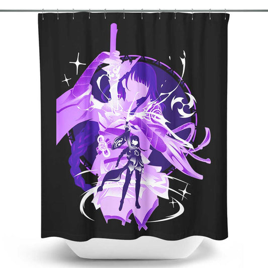 Electro Raiden Shogun - Shower Curtain