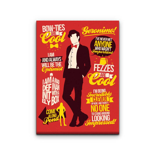 Eleventh Doctor Quotes - Canvas Print