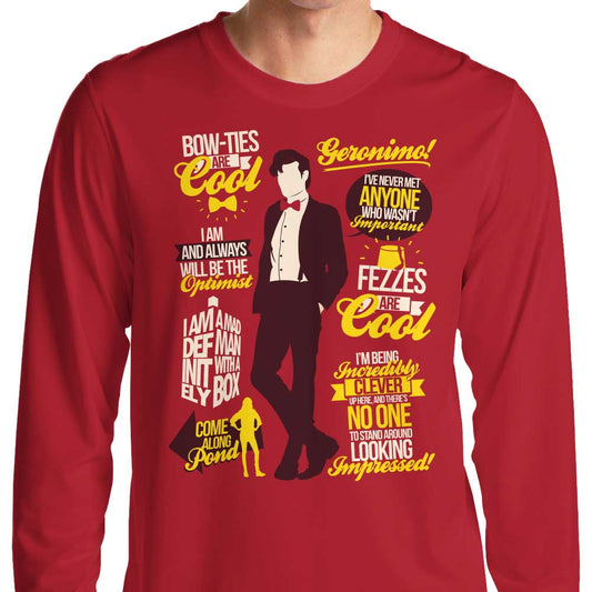 Eleventh Doctor Quotes - Long Sleeve T-Shirt