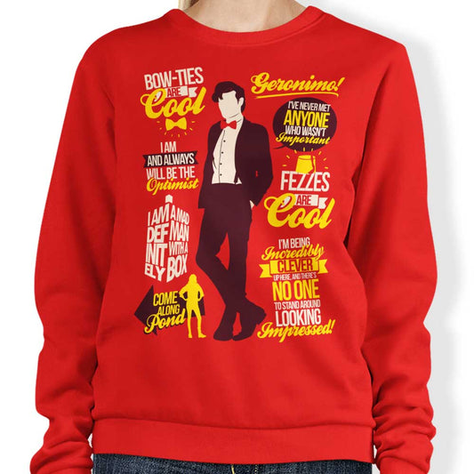 Eleventh Doctor Quotes - Sweatshirt