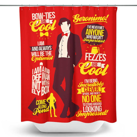 Eleventh Doctor Quotes - Shower Curtain