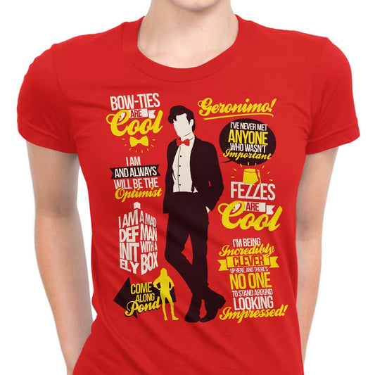 Eleventh Doctor Quotes - Women's Apparel