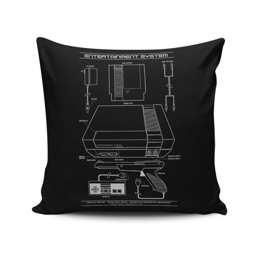 Entertainment System - Throw Pillow