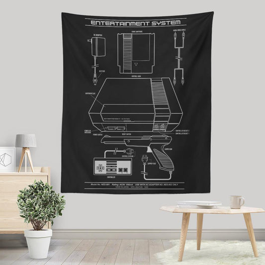 Entertainment System - Wall Tapestry