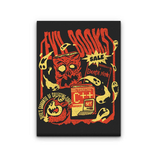 Evil Book Sale - Canvas Print