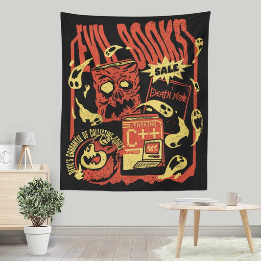 Evil Book Sale - Wall Tapestry
