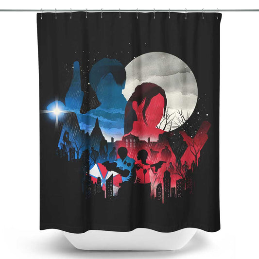 Evil Silhouette - Shower Curtain