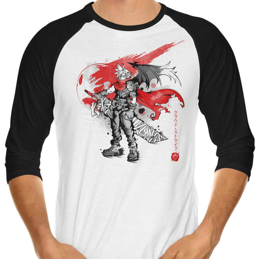 Ex-Soldier Kingdom Sumi-e - 3/4 Sleeve Raglan T-Shirt