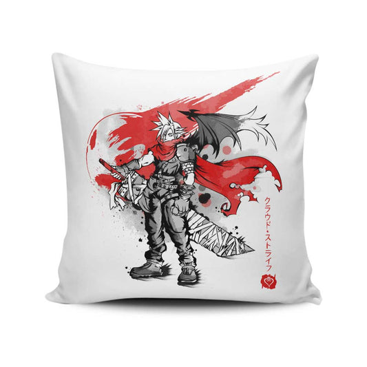 Ex-Soldier Kingdom Sumi-e - Throw Pillow