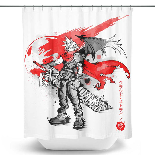 Ex-Soldier Kingdom Sumi-e - Shower Curtain