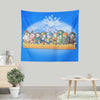 Fall Workers - Wall Tapestry