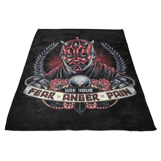 Fear, Anger, Pain - Fleece Blanket