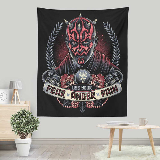Fear, Anger, Pain - Wall Tapestry