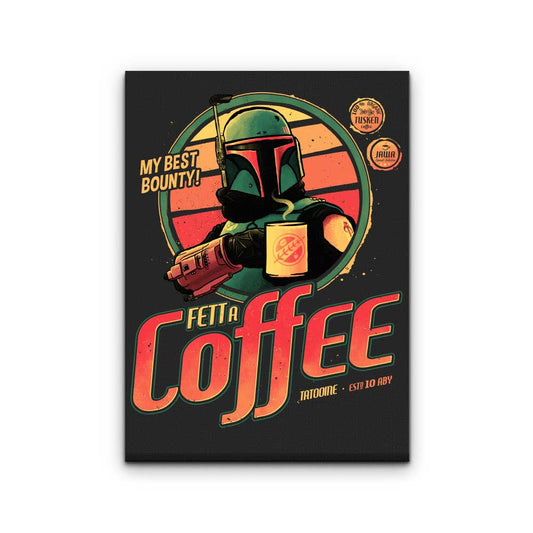 Fett A Coffee - Canvas Print