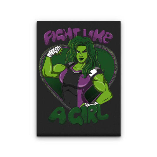 Fight Like a Hulk - Canvas Print