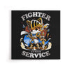 Fighter at Your Service - Canvas Print
