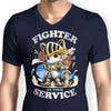 Fighter at Your Service - Men's V-Neck